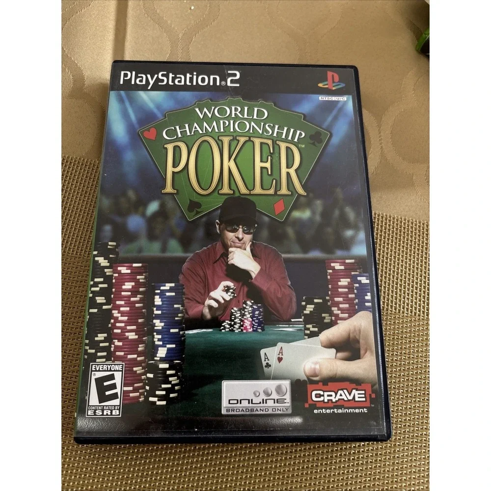 World Championship Poker Sony PlayStation 2 2004 CIB Complete Video Game PS2